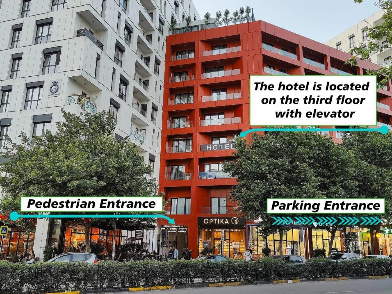 Urbanin Apartment & Hotel 地拉那 外观 照片